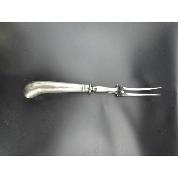 Vintage John Wanamaker for Sheffield England 10" Carving Fork Pistol Handle - Picture 1 of 5